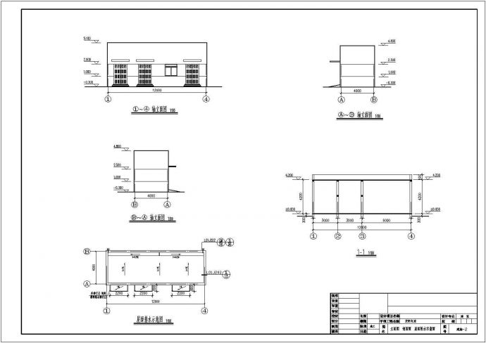 某地单层小型变配电室建筑设计施工图_图1