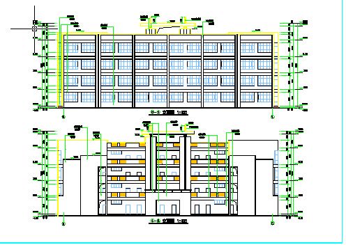 某地四层砖混结构小学教学楼建筑设计施工方案-图一