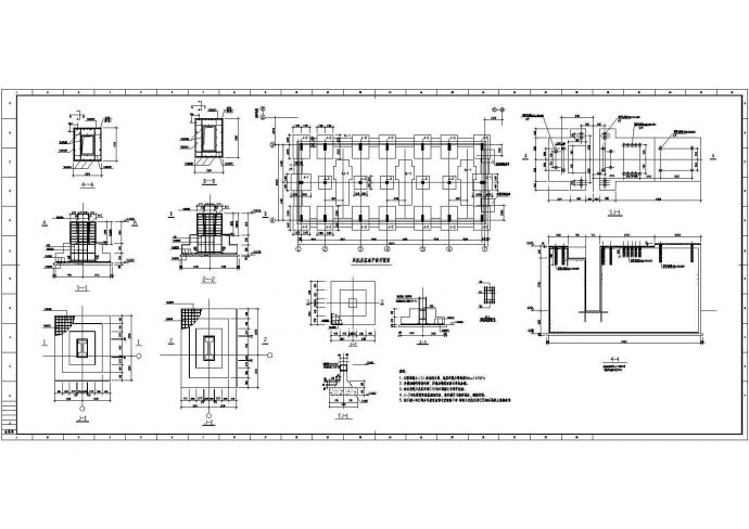 某地砼排架钢屋面厂房结构设计施工图_图1