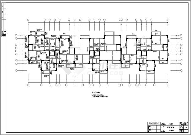 某13层短肢剪力墙住宅楼结构设计施工图-图二