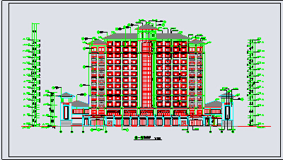 某地12层框架结构酒店建筑方案图_图1