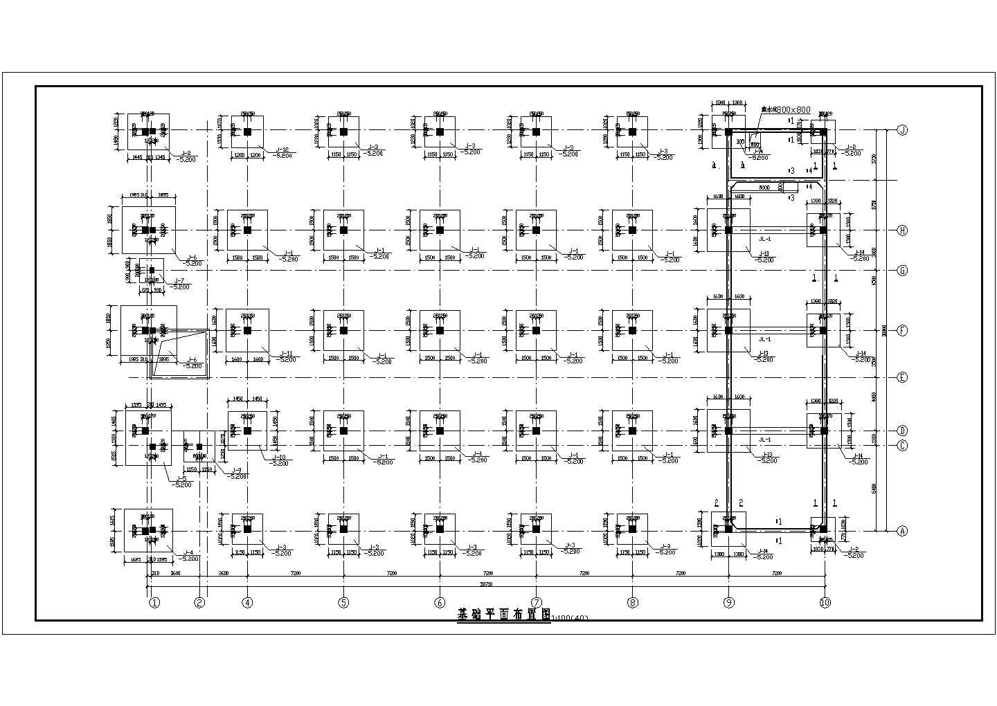 某3+1层框架结构厂房设计施工图