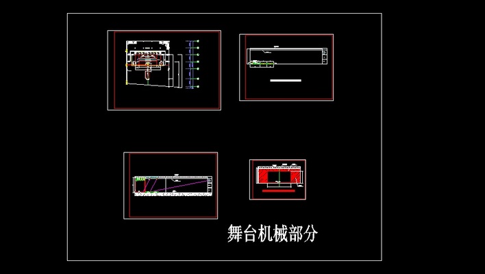 某小型升降舞台示意图