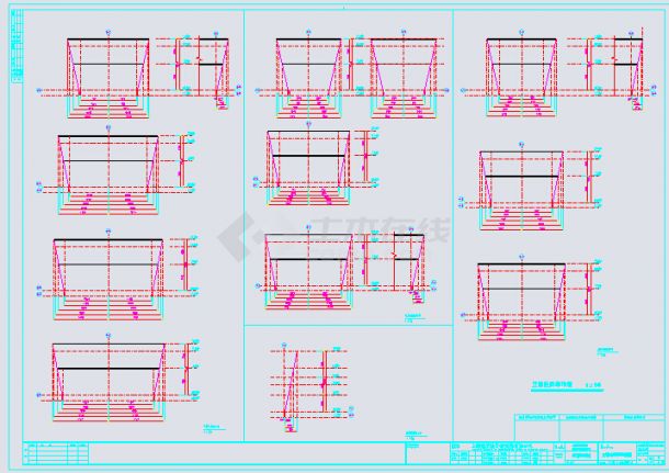 上海青浦框架结构博物馆建筑设计施工图-图一