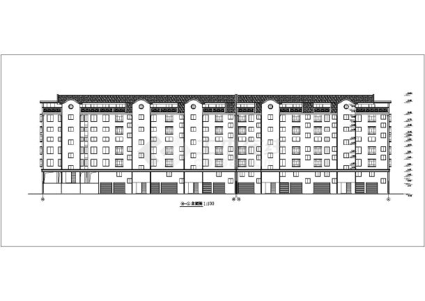 重庆市某城市跃层住宅楼建筑施工图-图二