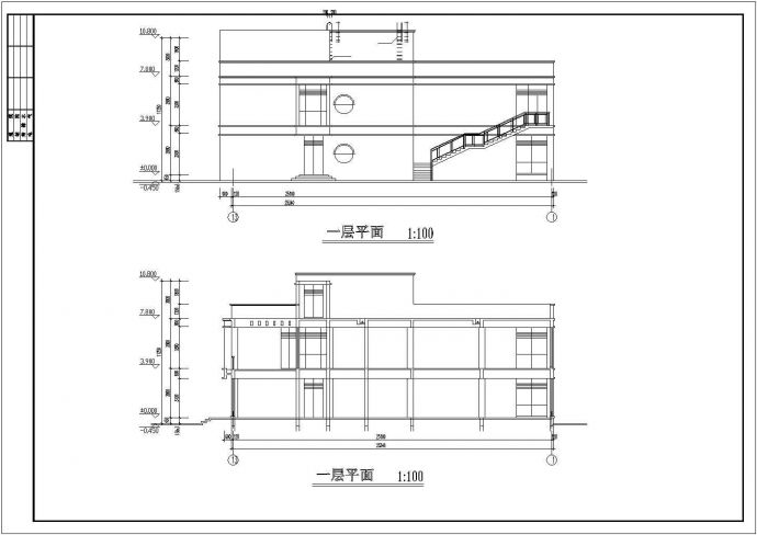 某高级商业会所全套建筑方案设计图_图1