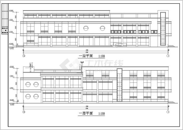 某高级商业会所全套建筑方案设计图-图二