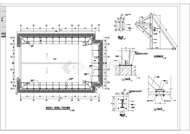 某地区会议中心外装修CAD设计图纸-图二