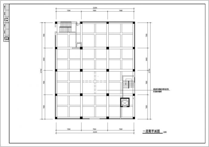 某地区家纺城装修施工CAD设计图纸_图1