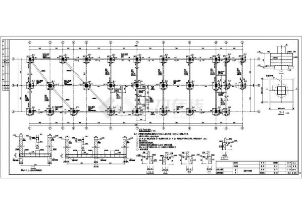 某小区农贸市场综合楼建筑设计施工图-图一