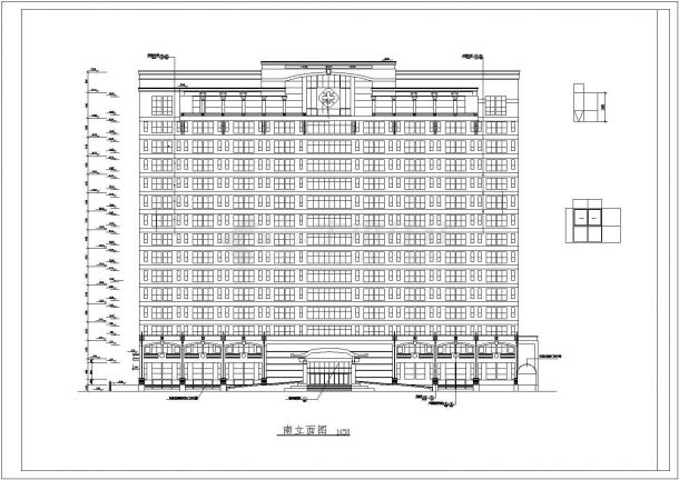 某大型三甲医院住院综合楼建筑设计施工图-图二