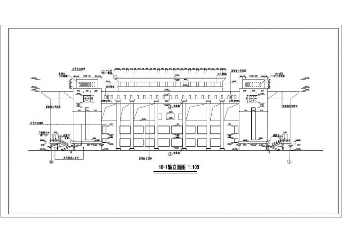 某地两层框架结构剧院建筑设计施工图_图1