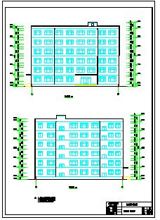 山西太原某6层框架结构小学教学楼建筑方案图-图一