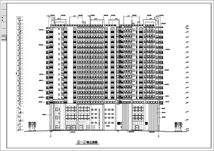 【重庆】18层框剪结构商住楼建筑设计施工图_图1