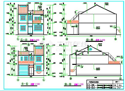【广西】两层砖混结构新农村住宅建筑设计施工图-图一
