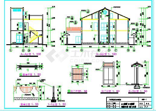 【广西】两层砖混结构新农村住宅建筑设计施工图-图二