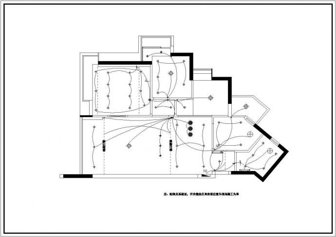 某地区时代城梦想家园样板房装修CAD设计图纸_图1