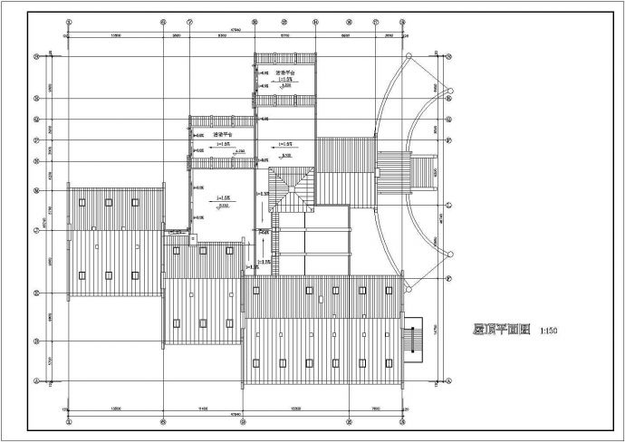某地区房屋接待中心建筑设计CAD图_图1