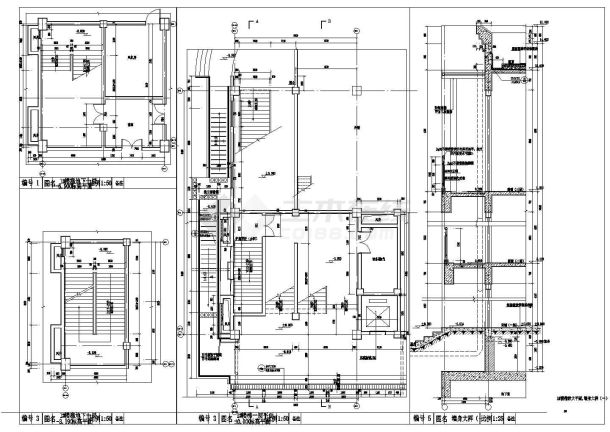 某住宅区三层商铺建筑施工图（2号楼）-图二