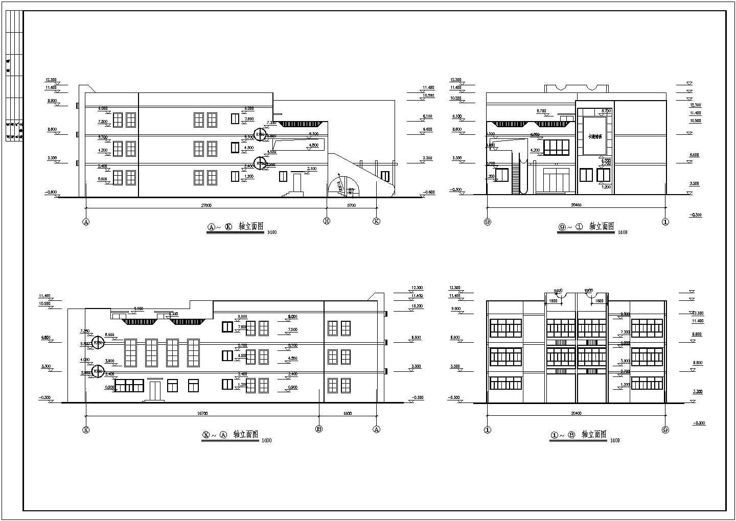 【长沙】某三层幼儿园建筑设计施工图