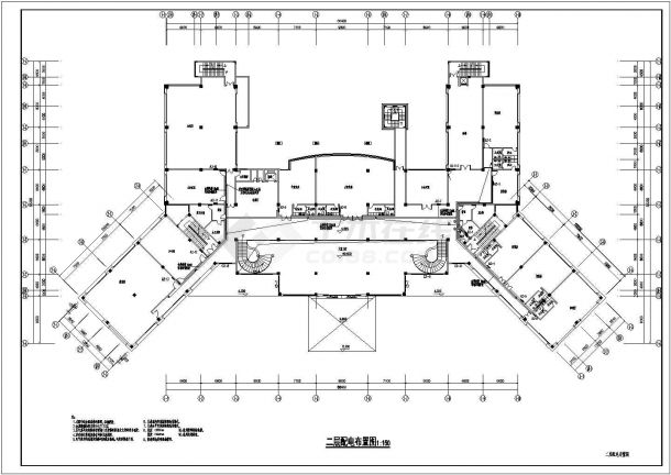 某地区娱乐会所电气设计施工CAD图-图二