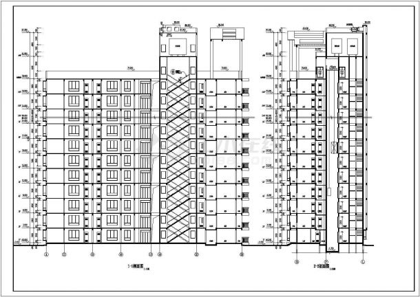 【重庆】26层剪力墙结构住宅楼建筑设计施工图-图一
