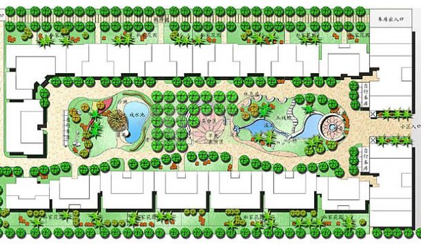 小区绿化景观设计-图一