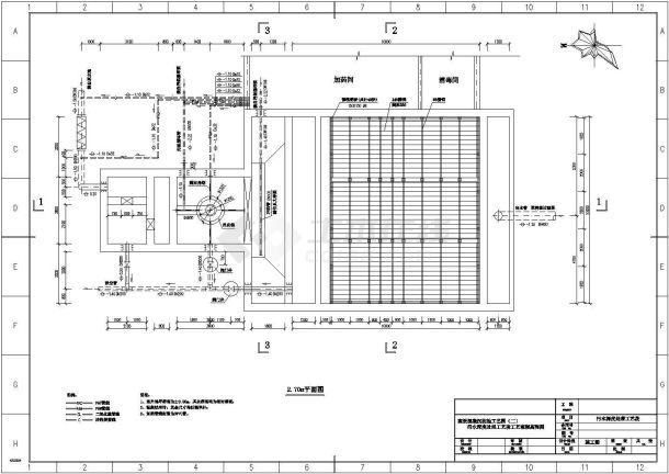 某工程高效沉淀池cad设计施工图-图一