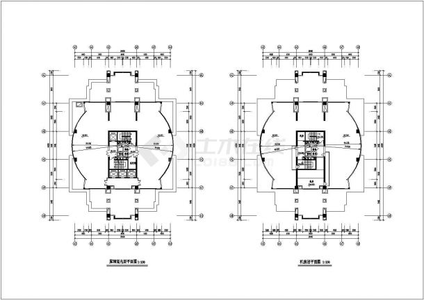 某地区酒店建筑全套施工设计CAD图-图一