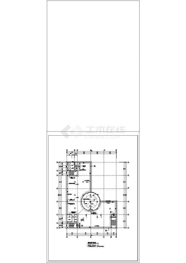 某地区豪华酒店建筑设计方案CAD图-图二