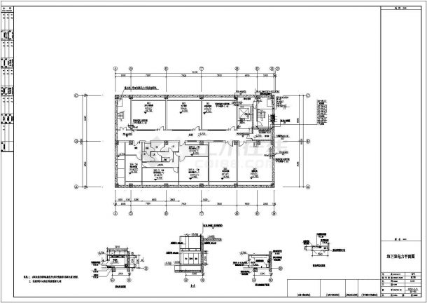 某地区100级超净实验楼(强电全套)CAD设计图纸-图一