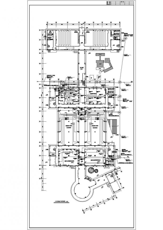 某地区某学校教学楼全套电气CAD设计图纸_图1