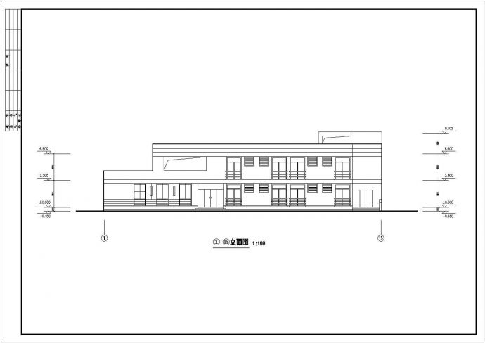广东省某城市六层医院CAD建筑施工图_图1