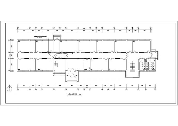 某地区教学楼电气施工CAD设计图纸_图1