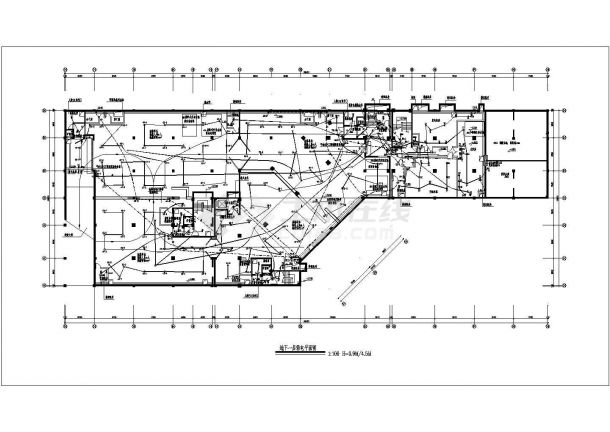 某地区教学综合楼电气施工CAD设计图纸-图二