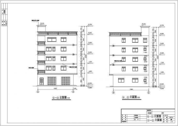 安徽省某城市私立住宅CAD建筑设计图_图1