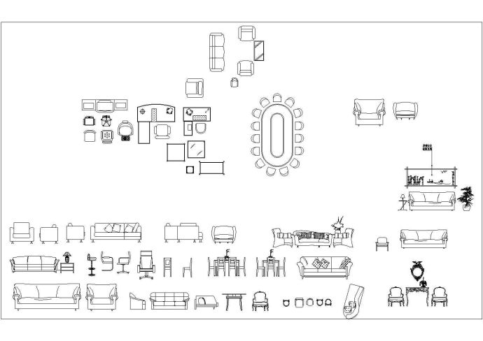 经典CAD家装素材图库之各类装饰图纸_图1