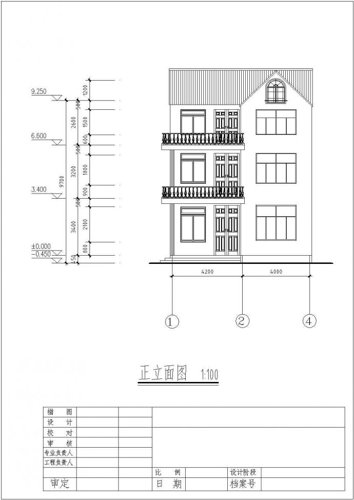 贵州省某山区城市平立面图CAd建筑设计图_图1