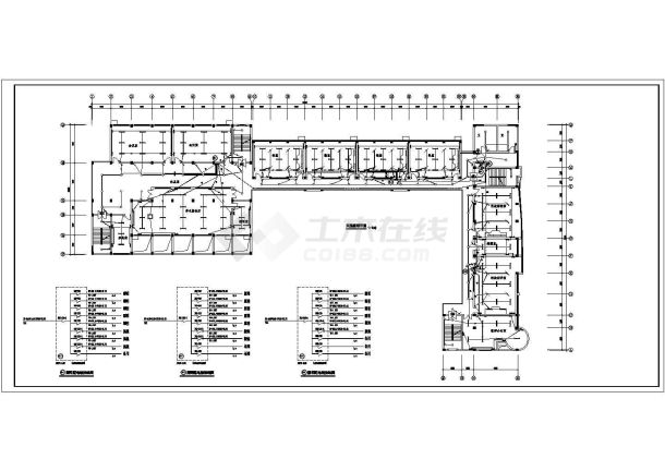 某地区某中学强电施工CAD设计图纸-图二