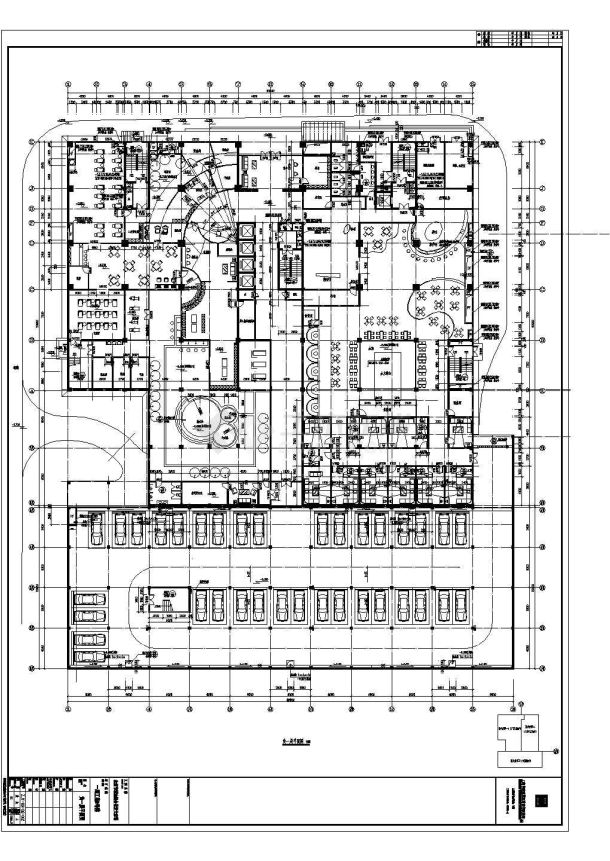 青海省某城市宾馆CAD平面布置图-图二