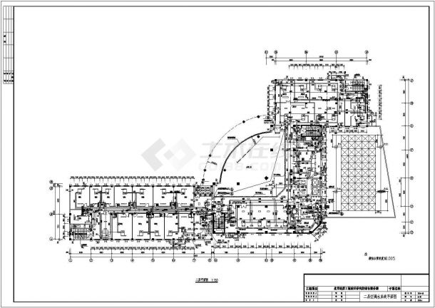 某地质工程设计研究院综合服务楼水系统图-图二