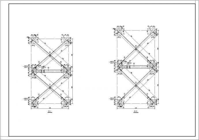 亚龙集团观光电梯钢结构井道结构设计施工图_图1