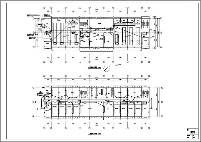 四层消防站全套电气cad设计施工图纸_图1