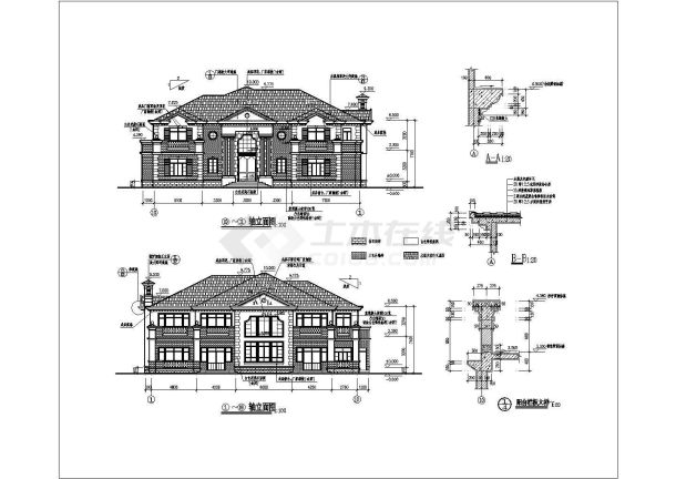 某地两层豪华户型别墅建筑设计方案图-图二