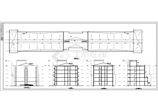 安徽省某地区敬老院全套建筑施工图-图二