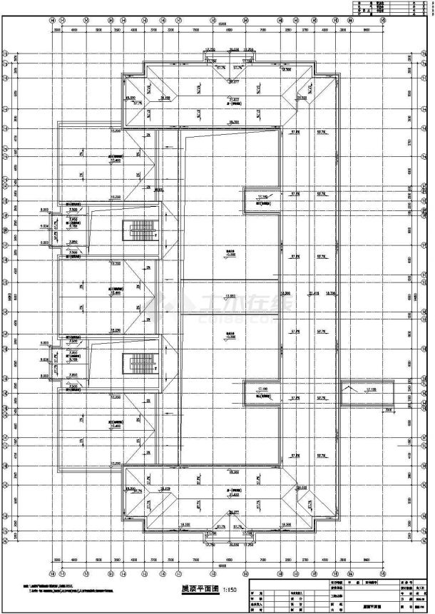 某地六层公共教学楼建筑设计规划施工图-图二