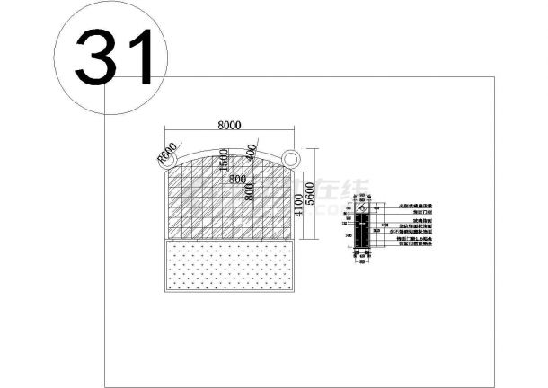 某地区某浴场会馆室内装修CAD设计图纸-图二