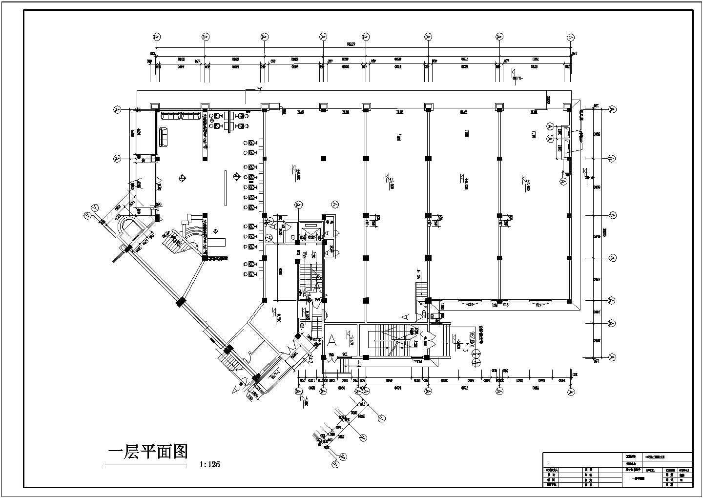 某地区某足浴装修施工CAD设计图纸