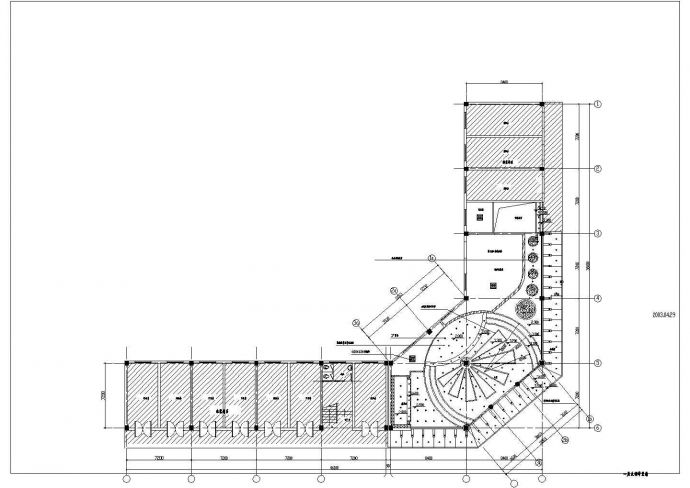 某地区某大浴场装修施工CAD设计图纸_图1