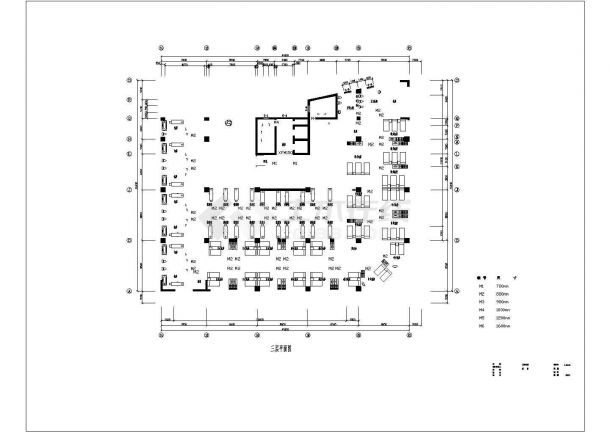 某地区某酒店桑拿浴场设计施工CAD设计图纸-图一